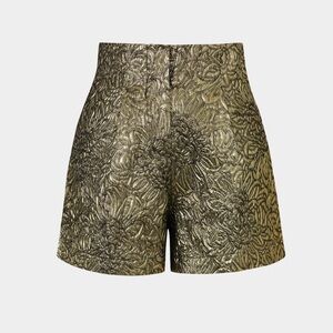 Gold jacquard Women's Shorts